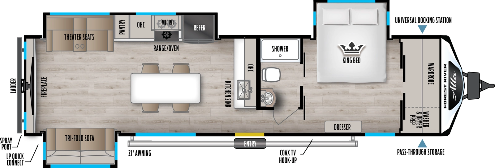Alta 3250KXT Floorplan